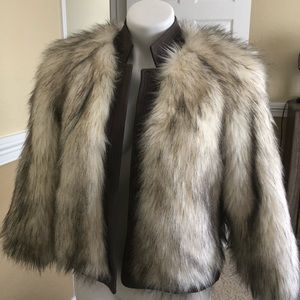 Rebecca Taylor faux fur bomber jacket